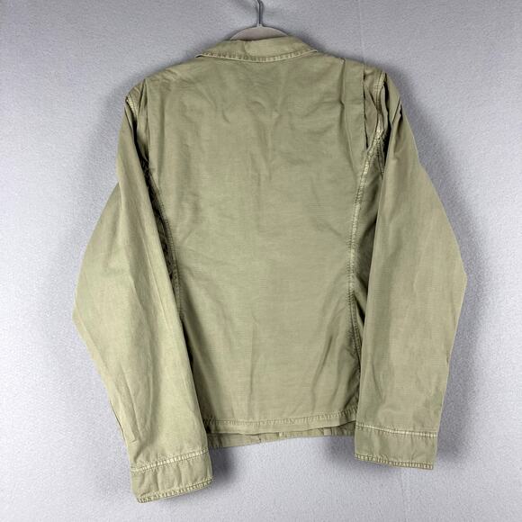 NSF Safari Blazer Jacket Womens Large Green Military Lightweight Cotton Utility - Picture 10 of 14